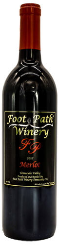 2017 Merlot Foot Path Winery Temecula