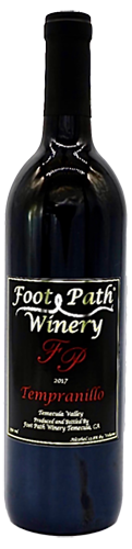 2017 Tempranillo Foot path Winery Temecula