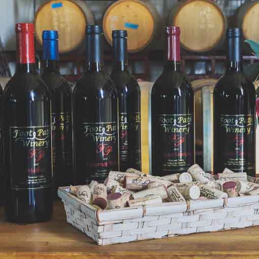 Foot Path Winery Temecula Wine Selection