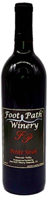 2019 Petite Sirah Foot Path Winery Temecula