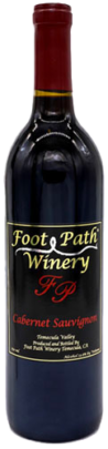Picture of a 2021 Cabernet Sauvignon Foot path Winery Temecula